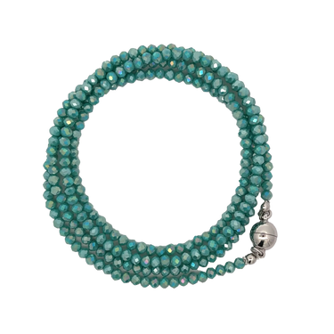 Long Strand Necklace - Turquoise Crystal Seriously Romantic