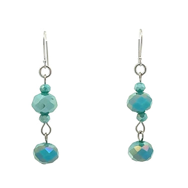 Long Earrings - Turquoise Crystal Maria Nicola