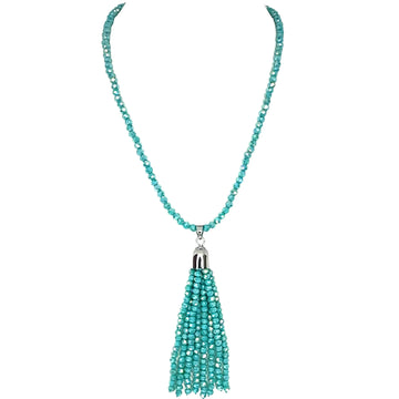 Tassel - Turquoise Crystal Seriously Romantic