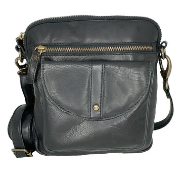 LEATHER HANDBAG - HELEN - BLACK - LAST ONE - MINOR IMPERFECTIONS - FINAL SALE 30% OFF