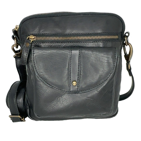 LEATHER HANDBAG - HELEN - BLACK - LAST ONE - MINOR IMPERFECTIONS - FINAL SALE 30% OFF