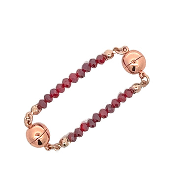 Mini Connectors - Raspberry Crystal