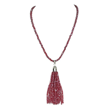 Tassel - Raspberry Crystal