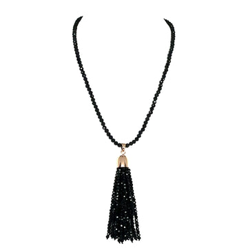 Tassel - Black Crystal