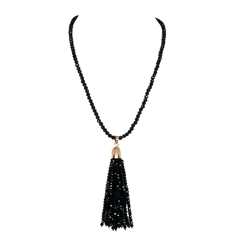 Tassel - Black Crystal