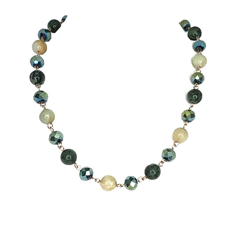 Link Necklace - Sea Green