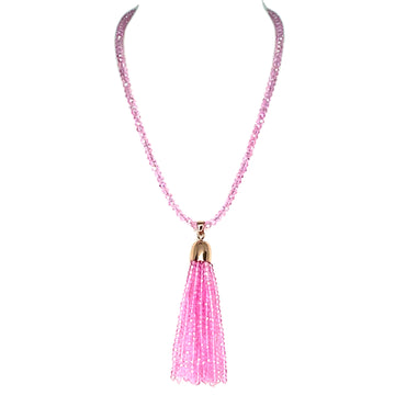 Tassel - Candy Pink Crystal