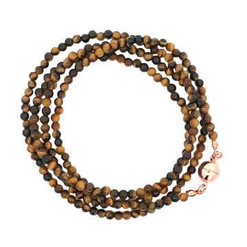 Long Strand Necklace - Tiger Eye