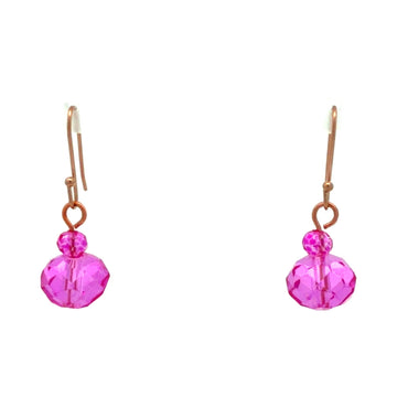 Short Earrings - FUCHSIA Crystal