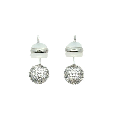 Earrings - STUDS - 8mm Pavé Maria Nicola