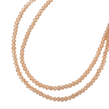 Medium Strand Necklace - Champagne Crystal Seriously Romantic