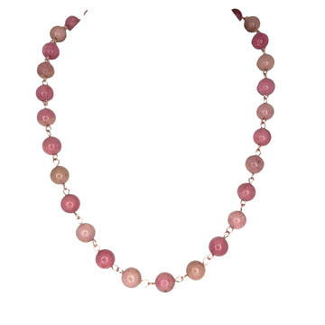 LONGER Link Necklace - RHODOCHROSITE