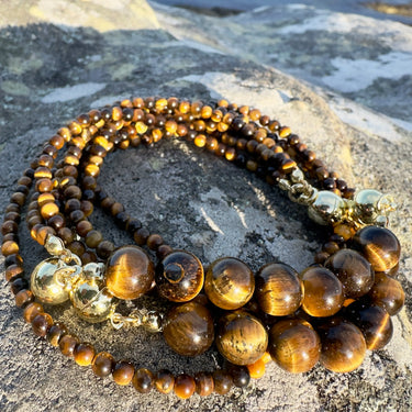 10 Way Necklace BUNDLE  - Tiger Eye  (Includes 10 Way Necklace, Tassel & Mini Connectors) Seriously Romantic