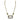 Shimmer Paperclip Pendant - Yellow Gold Pendant
