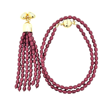 Tassel CONVERSION BURGUNDY - (TASSEL must be purchased) Maria Nicola