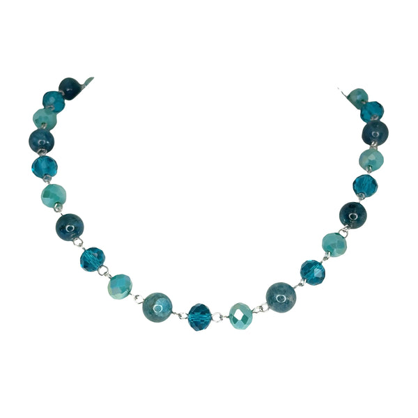 Link Necklace - Ocean Blue (Apatite/Turquoise/Teal) Seriously Romantic