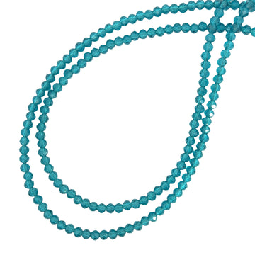 Medium Strand Necklace - Teal Crystal