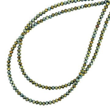 Medium Strand Necklace - Sea Green Crystal