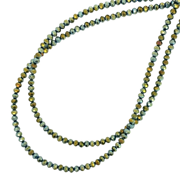 Medium Strand Necklace - Sea Green Crystal