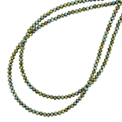 Medium Strand Necklace - Sea Green Crystal