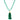 Emerald Crystal tassel necklace worn on its own