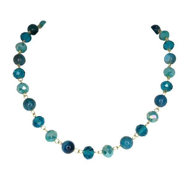 Link Necklace - Ocean Blue (Apatite/Turquoise/Teal) Seriously Romantic