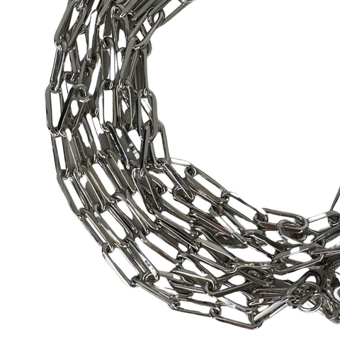 Medium Strand Necklace - Paperclip - Silver