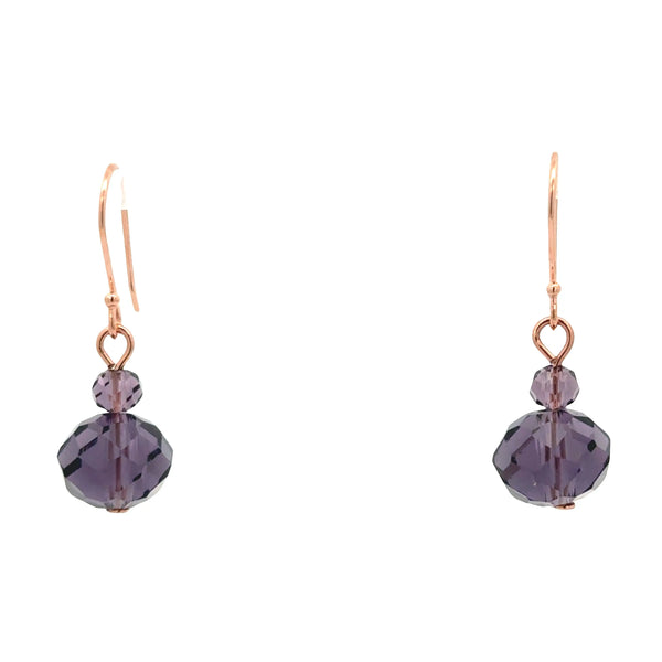 Short Earrings - GRAPE Crystal Maria Nicola