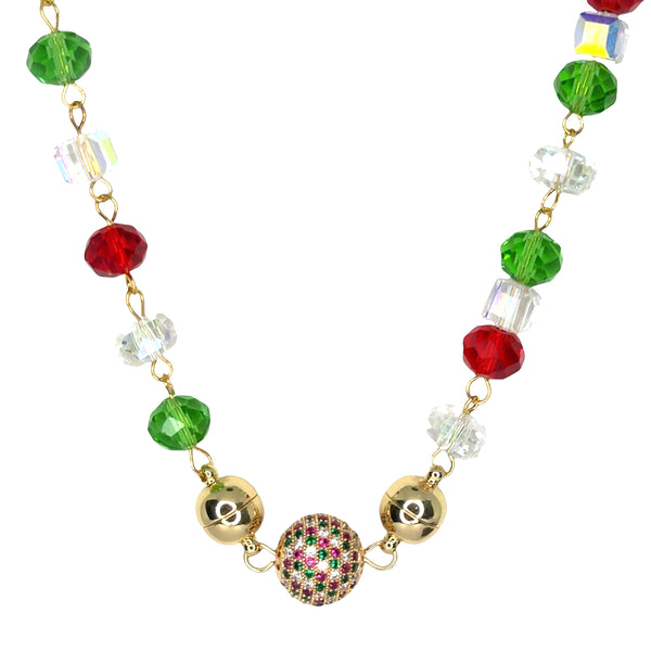 DELUXE CHRISTMAS GIFT SET - Necklace + Connector + Pavé pendant