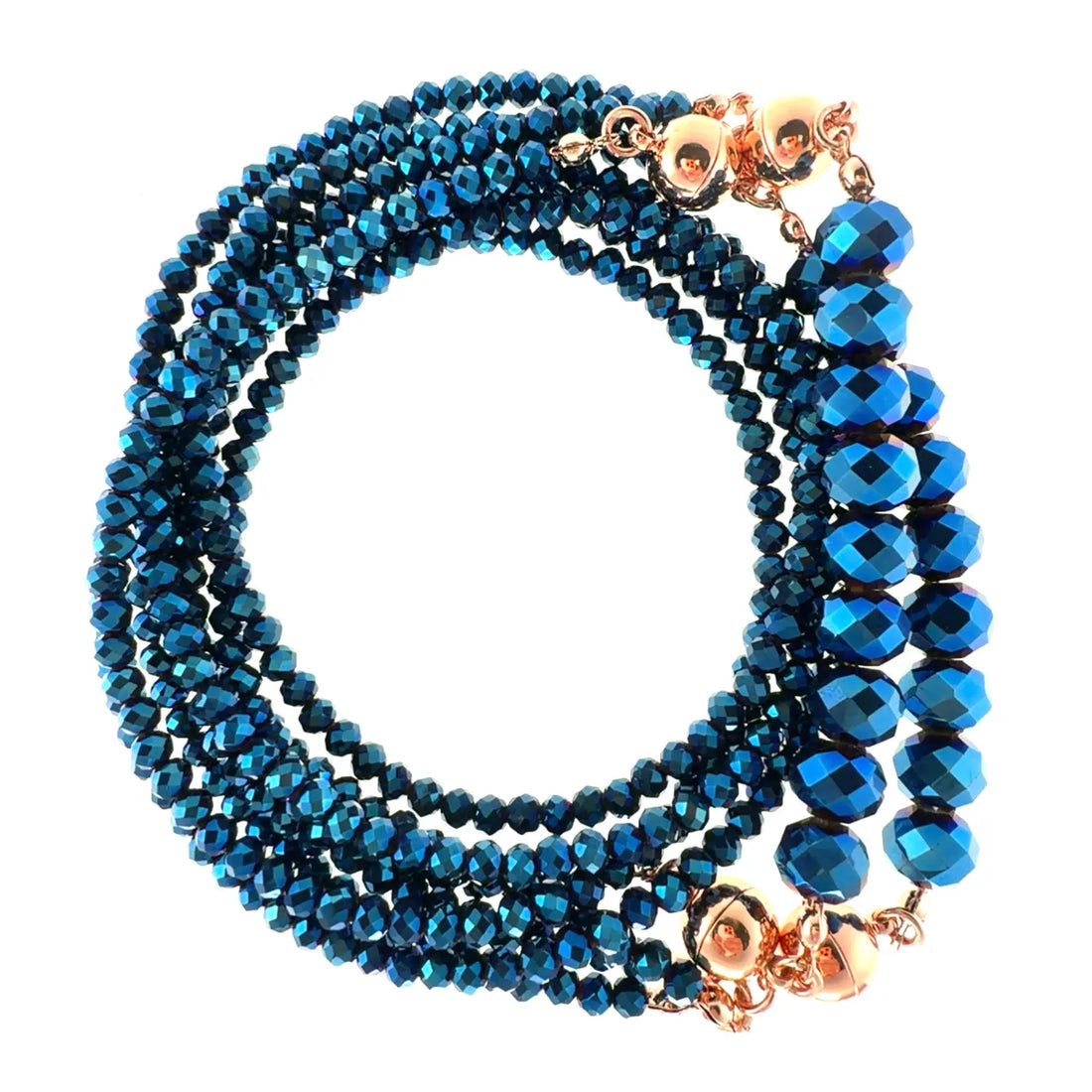 10 Way Necklace - Sapphire Crystal