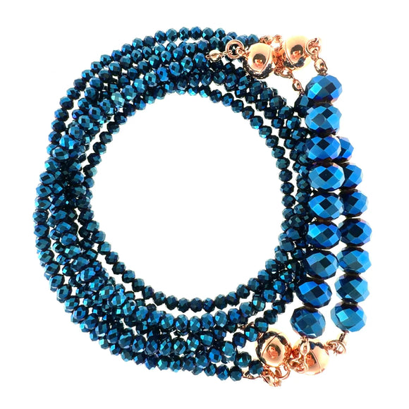 Blue 10 Way Necklace Ranges