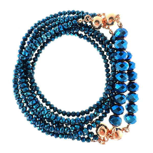 10 Way Necklace - Sapphire Crystal Seriously Romantic