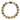 Bracelet Link - 18cm - BEATEN DISC - TRI-COLOURED RYAN