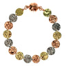 Bracelet Link - 18cm - BEATEN DISC - TRI-COLOURED RYAN