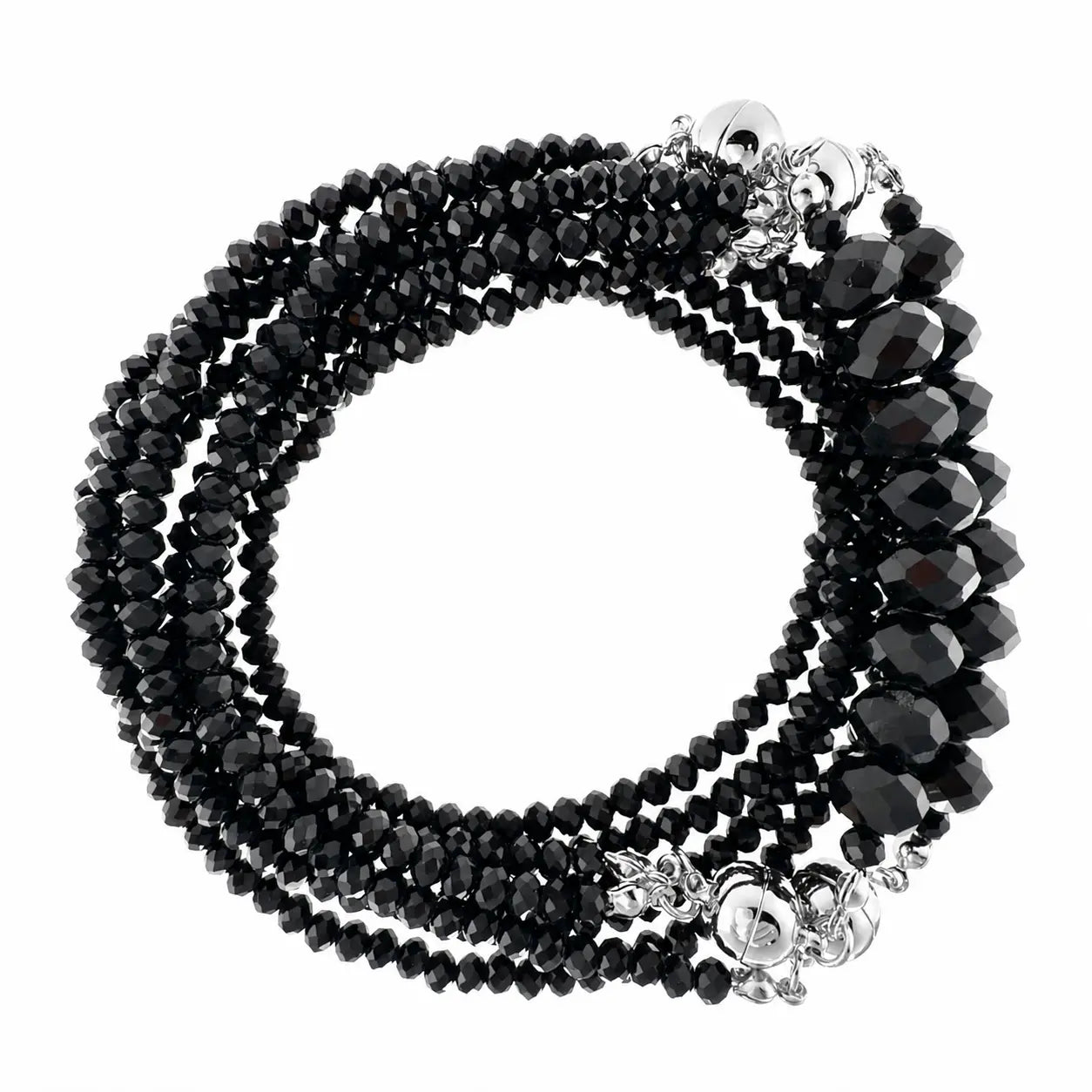 10 Way Necklace - Black Crystal Seriously Romantic