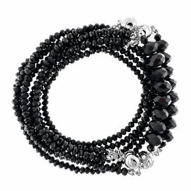 10 Way Necklace - Black Crystal Seriously Romantic