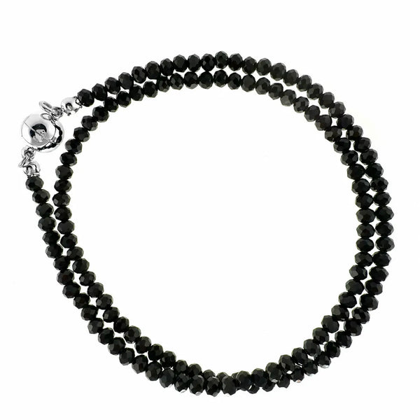 Medium Strand Necklace - Black Crystal Seriously Romantic