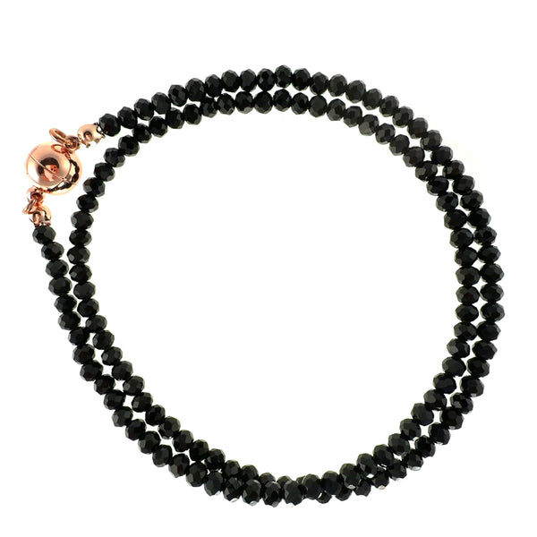 Medium Strand Necklace - Black Crystal Seriously Romantic