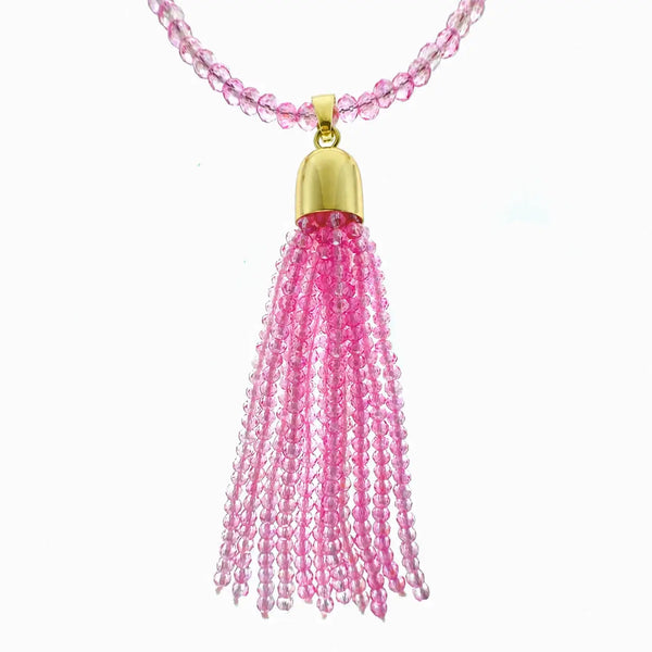 Tassel - Candy Pink Crystal Seriously Romantic