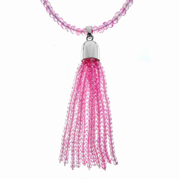 Tassel - Candy Pink Crystal Seriously Romantic