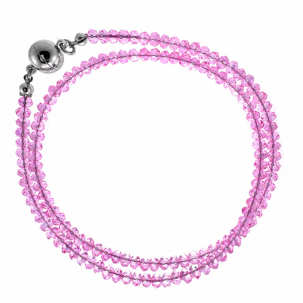 Medium Strand Necklace - Candy Pink Crystal