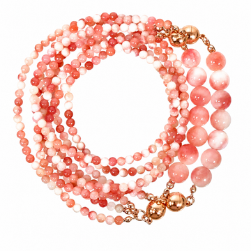 10 Way Necklace - Pink Agate Seriously Romantic
