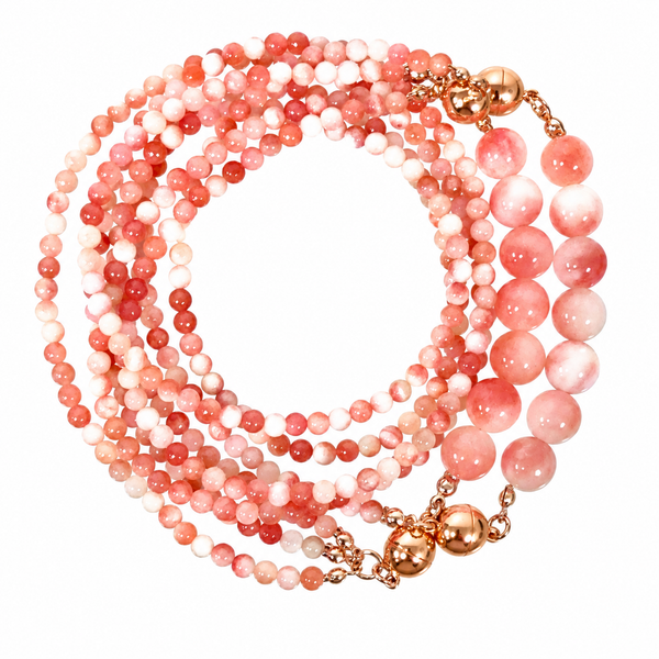 10 Way Necklace - Pink Agate Seriously Romantic