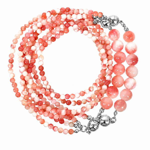 10 Way Necklace - Pink Agate Seriously Romantic