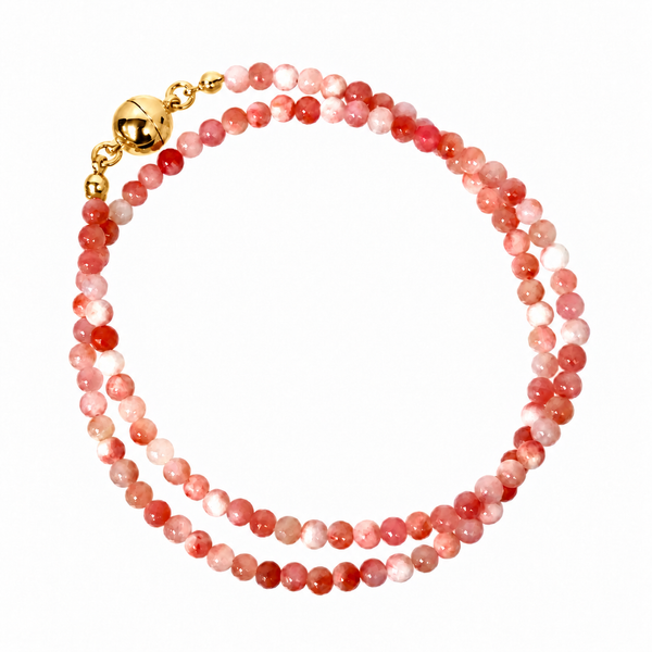 Medium Strand Necklace - Pink Agate Seriously Romantic