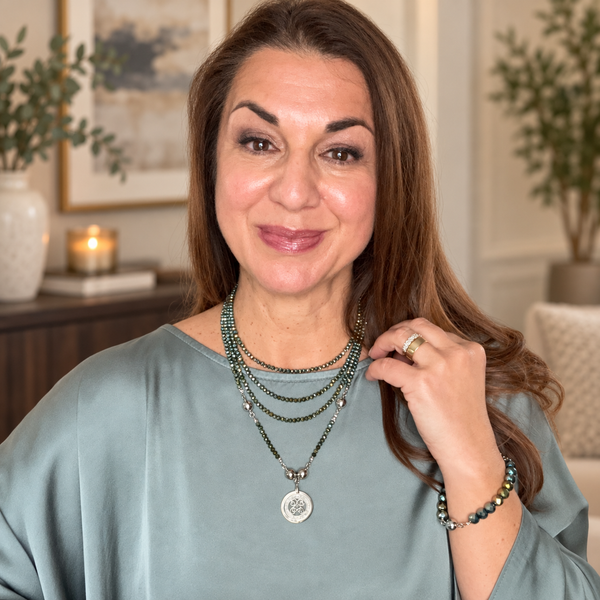 10 Way Bundle - Sea Green Crystal (Includes 10 Way Necklace, Tassel & Mini Connectors) Seriously Romantic