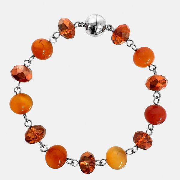 Longer Bracelet Link - Orange Seriously Romantic