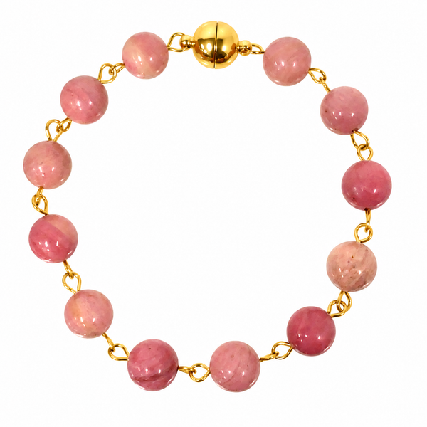 Longer Link Bracelet - Rhodochrosite Maria Nicola