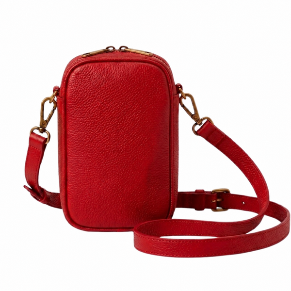 LEATHER CROSS BODY - HEAVILY DISCOUNTED!!! - RED 4 The Love