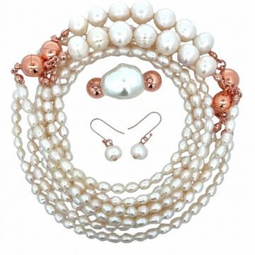 Cream Freshwater Pearl BEGINNER BUNDLE Maria Nicola